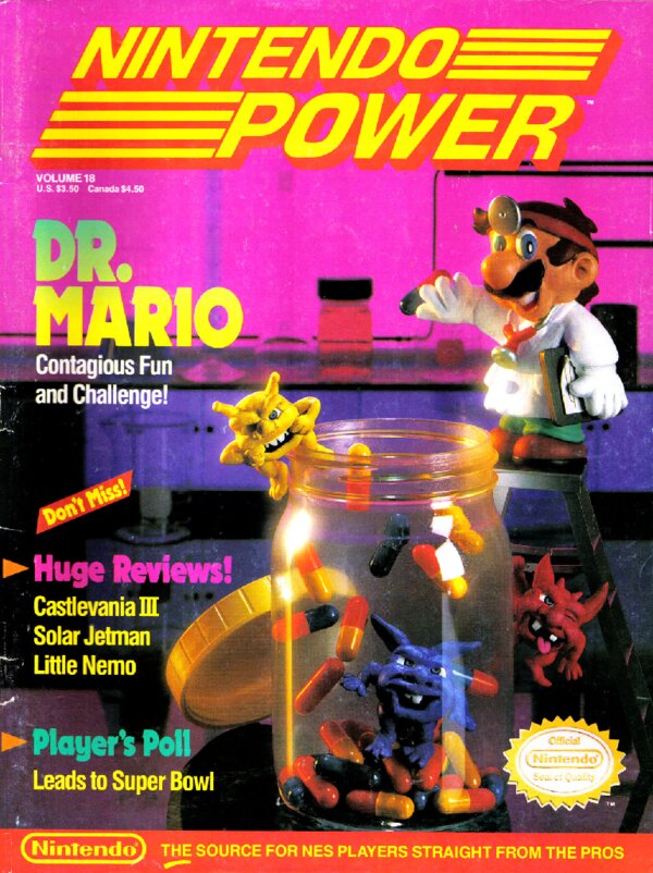 Nintendo Power Issue 018 (November December 1990) cover